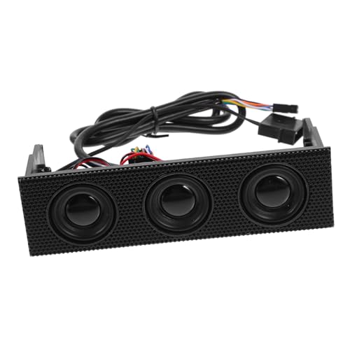 NUOBESTY Front Panel Stereo Speaker Surround Sound for Computer Cases Optical Drive Slots Easy Installation and Multi-Device Compatibility
