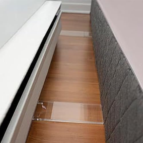 Protector de pared transparente para sofá y espaciador acrílico de muebles 4