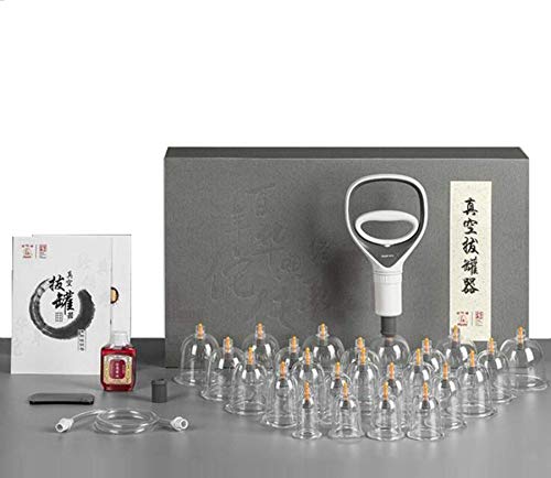 Med SPA Care Cupping Set,TCM Health-Cultivation Acupuncture Cupping Therapy Set,Value Gifts Home Essentials Cupping Kit,Cupping Set Massage Therapy Cups - for Arthritis Pain Relief(Luxury 24-Cups Set)