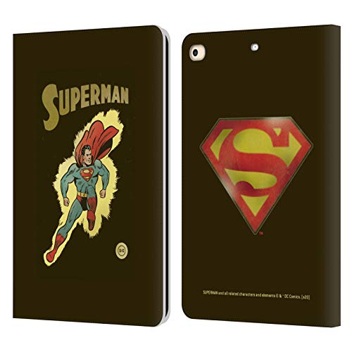 Housse iPad 9.7 Superman vintage étui cuir pour lire et travailler partout