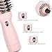 Aima Beauty Worldwide Travel Hair Dryer Brush 110V-240V Dual Voltage Blow Dryer Brush Hot Air Brush with Oval Barrel 360° Hot Airflow, Negative Ionic Frizz-Free Drying/Straightening/Voluming, Pink