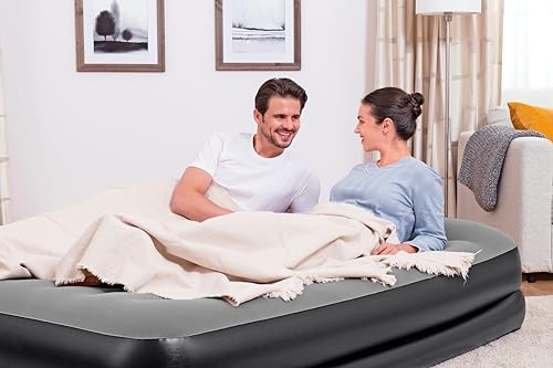Bestway Luftbett Premium+ Queen-Size 203x152x46 cm mit eingebauter Pumpe