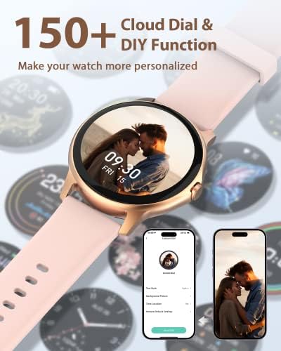Smart Watch for Women Answer/Make Call, 110 Sports Modes, 1.3" Touch Screen Fitness Watch with Blood Oxygen/Heart Rate/Sleep Monitor, Step Counter Fitness Tracker IP68 Waterproof for iPhone Android
