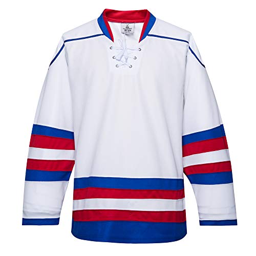 EALER H900 Series Ice Hockey League Team Color Blank Practice Jersey & Thick, Breathable and Quick-Dry High Strength Fabric&Unisex Junior to Senior by EALER - Used condition - US$18.96
