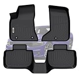 orealtrend Black Floor Mats Liners Replacement for Chrysler 300 C AWD 2011-2023 Heavy Duty All Weather Guard Front Rear Auto Carpet-Custom Fit-Tough/Durable/Odorless