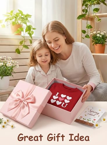 Image of Cute Toddler Girls Sweatsuit - Casual Heart Print Child Clothes Fall Outfit
