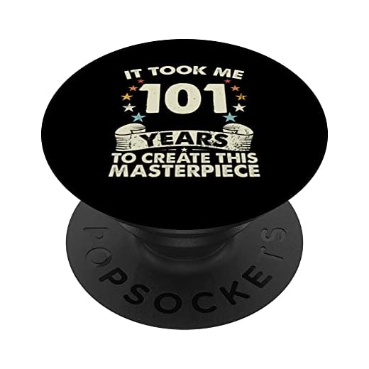Took Years Create Masterpiece - 101 años de edad 101 cumpleaños PopSockets PopGrip Intercambiable