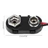 9V Battery Clip Connector Tinned Wire Leads 15cm Black Red I Type Battery snap Clip Connector 5Pcs