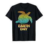 Questo design nostalgico retrò anni '70 tartaruga e amante delle tartarughe presenta una silhouette arcobaleno mezzitoni di una tartaruga marina, ispirata alla tintura cravatta. Un'idea regalo unica per ogni amante della natura e di particolare interesse per chi ama la vita oceanica degli animali marini.