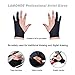 timebetter Drawing Glove XS, Artist Gloves for Drawing Tablet iPad, Palm Rejection Digital Art Glove, Suitable for Left Right Hand -2 Pack