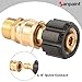 Sanpaint Pressure Washer Quick Connect Fittings, Quick Connect Kit M22 14mm to 3/8 Inch, 2 Pieces
