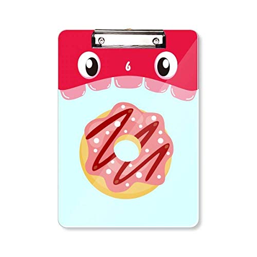 Porte-bloc A4 beignet rouge pour organiser vos documents de bureau