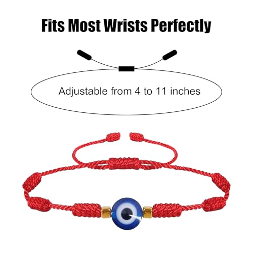 Eye Evil Bracelets: Adjustable Handmade Braided Lucky Bracelets – Good Luck Protection Minimalist2