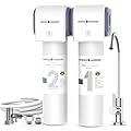 Weiss Wasser 0.01?m Under Sink Water Filter, Multi-Stage Ultra Filtration for Baçt?ria, Chlorine & Odor Reduction, 9K Gal/2-Yr, Easy Install with Dedicated Faucet, WU2.SH01-Y