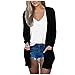MINYING Pulls Cardigan en Maille, Cardigans pour Femmes Ouvert imprimé Léopard Automne Pulls Cardigan en Maille Outwear Veste Cardigan Longue Manches Longues Imprimé Camouflage