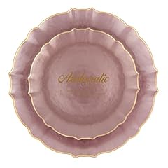 Pearl Pink With Gold Rim