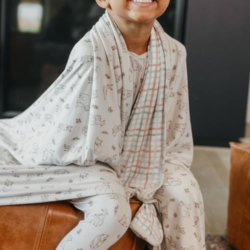 Image of Copper Pearl Jumbo 3-Layer Baby Blanket: Soft Baby Quilts for Boys and Girls | Breathable, Cozy, Toddler Blanket | Baby Quilt for Newborns | 60x72 Premium Material | Dylan