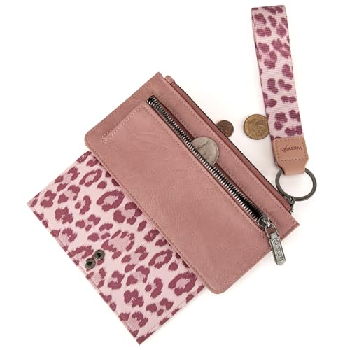 Image of Montana West X Wrangler Wallet for Women Ladies Female Card Cases & Money Organizers Wristlet with Wallet Large Clutch with Coin Purse Smooth Zipper and Rfid Lining