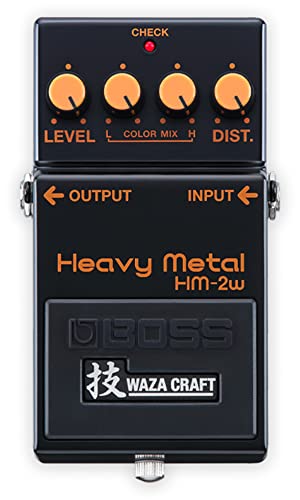 Image of Boss HM-2W Heavy Metal Distortion Pedal Bundle with Gearlux Instrument Cable, Picks, and Austin Bazaar Polishing Cloth