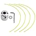 Produktbild Fdit Aluminium Gras Trimmer Kopf, Trimmer Head Spule-Set mit 4 Linien Brush Cutter Kopf für Benzin Gras Brush Cutter