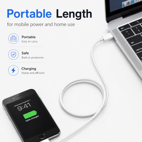 Image of Verilux USB C to 30 Pin Charger Cable & Data Sync for iPhone 4 /4S /3G /3GS /iPad 3 /2 /1