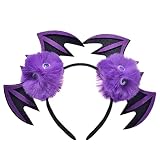 Voiakiu 2 Pcs Bandeau Chauve-Souris pour Femme | Décorations d'accessoires de fête Vampire Devil Wing | Accessoires de déguisement d'halloween pour Enfants Articles de fête Accessoires pour Cheveux