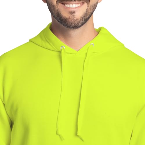 Image of Fruit of the Loom Men's Eversoft Fleece Pullover Hooded Sweatshirt, Moisture Wicking & Breathable