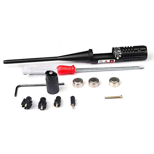 Qysy Laser Bore Sight Kit Red Boresighter For .22 To .50 Caliber Pistols Rifles Bore Sighter For Hunting #TOP3