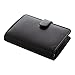 Filofax Saffiano Organizer, Mini Size, Black - Cross-Grain, Leather-Look, Five Rings, Week-to-View Calendar Diary, Multilingual, 2025 (C028771-25)