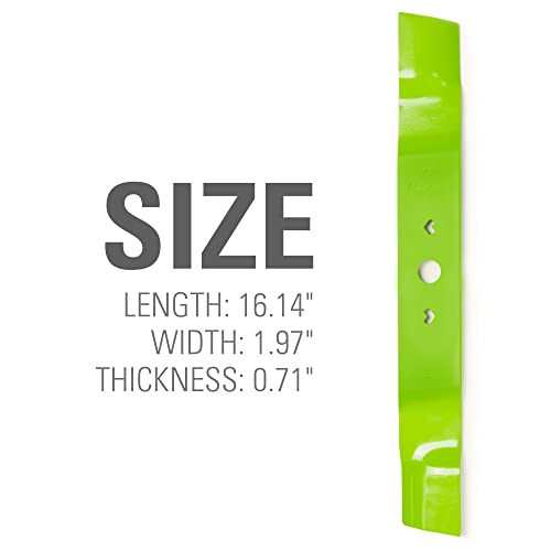 Image of Greenworks 17 inch Replacement Lawn Mower Blade, 17 inch Compatible with 24V x 2 / 40V / 60V Brushless Mowers