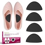 Bukihome Arch Support Inserts for Plantar Fasciitis - Anti Gravity Design - 2 Pairs Adhesive Gel Arch Pads for Women & Men - High Arch Support Insoles for Flat Feet,Relieve Pressure - Black,Medium