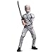 Storm Shadow Costume for Kids, Official GI Joe Costume with Muscles and Mask, Child Size Medium (7-8) Gray