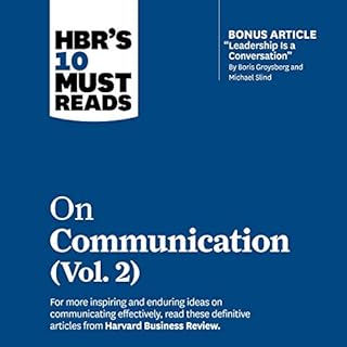HBR's 10 Must Reads on Communication, Vol. 2 Audiolibro Por Harvard Business Review arte de portada