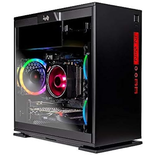 SkyTech Legacy Mini - Gaming Computer PC Desktop – Ryzen 7 2700 8-Core 3.2 GHz, NVIDIA GeForce GTX 1660 Ti 6GB, 500G SSD, 16GB DDR4, AC WiFi, Windows 10 Home 64-bit