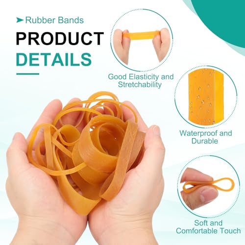 Bandas de goma de 16x2 cm para solucionar la caída de bolsas de papelera y desorden en oficinas 3