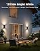 Govee Outdoor UpDown Wall Light, 2 Pack, 1200LM RGBICWW Smart Porch Lights Outdoor with 64 Scene Modes, IP66 Waterproof Wall Sconce for Outdoor Decor, Works with Alexa, Google Assistant and Matter