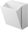 Yamazaki 5433 TOWER adhesive hook storage box, white, ABS resin, minimalist, 17 x 8.7~16 x 20 cm