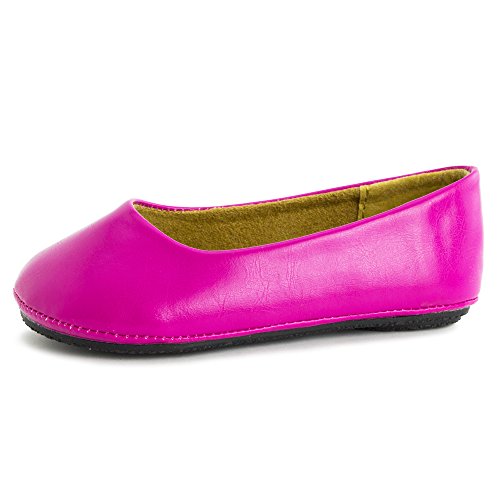 Kali Footwear Girl's Pala Jr. Round Toe Ballet Flat (Hot Pink, 2)4