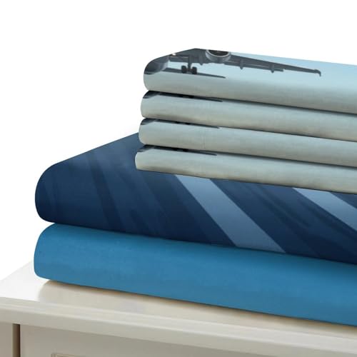 Housse de couette avion 3D lit double, parure microfibre douce pour décorer une chambre d'ado - 7