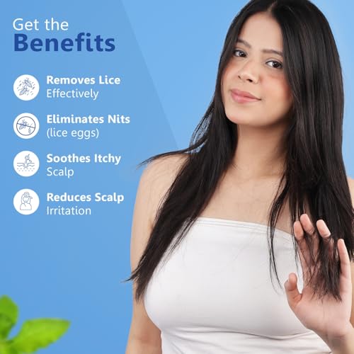 Image of Leeford Lice Removal Shampoo - 50mL (Pack of 3) | Anti Lice & Nits Shampoo | With Neem, Tulsi & Sitaphal Oil | For Kids & Adults | Instant Relief from Itchy Scalp Relief