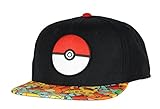 Bioworld Pokemon Pokeball Youth Snapback Hat Cap