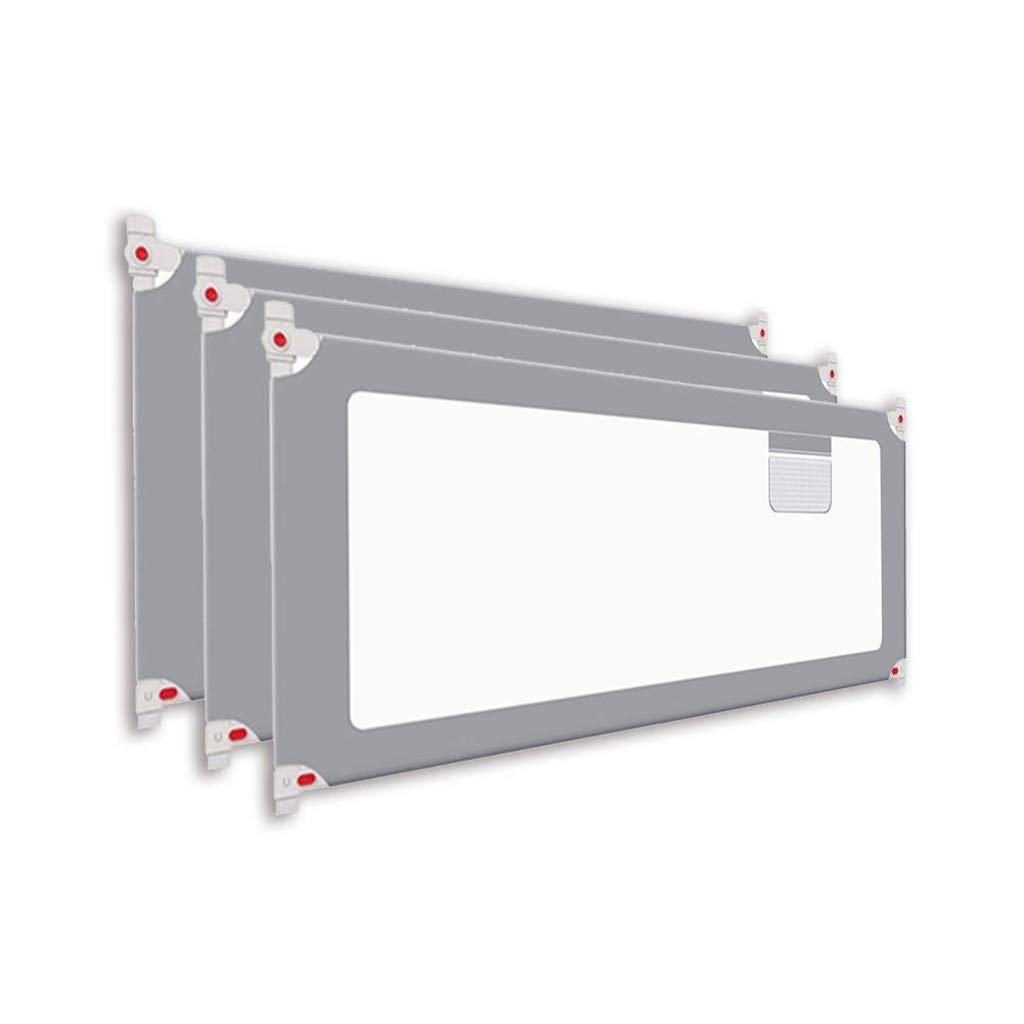 Protector de barandilla para cama de bebé gris de 150 y 180cm en tela oxford