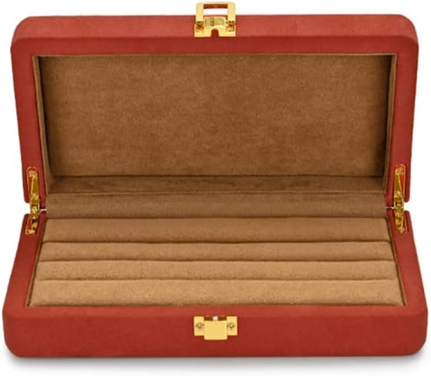 Multi-function Velvet Display Box with Microfiber Jewelry Organizer Case for Pendant Bracelet(E)