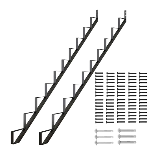 DIYHD Outdoor Steel Stair Riser 10-Step