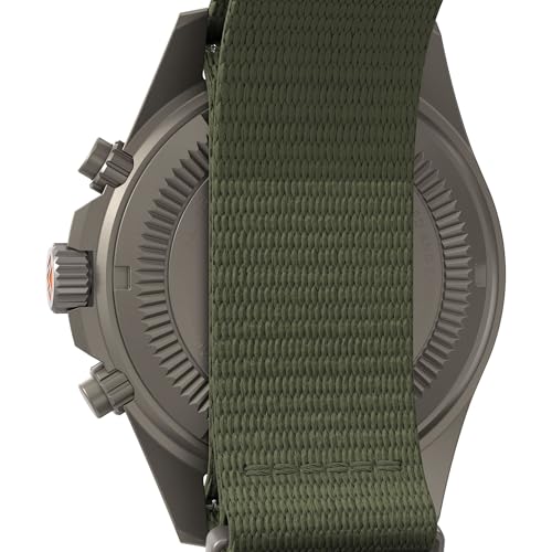 Timex Expedition North Herenhorloge, 43 mm, Groene Band Van Eco-Materiaal, Dubbellaags, Zwarte Wijzerplaat, Gunmetal Case, TW2Y30200 - Afbeelding 5