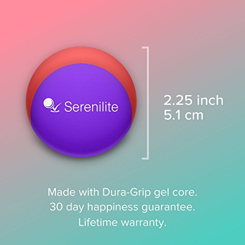 Serenilite Stress Ball and Hand Therapy Gel Squeeze Exercise Ball - Great for Anxiety and Hand Strengthening - Optimal Stress Relief - Dual Color (Electrical Surge) - Thumbnail 4