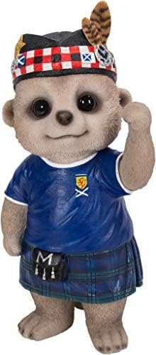 Vivid Arts Baby Meerkat Tartan Army Home or Garden Decoration (XMK-2357-D)