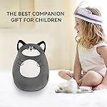 Kids Travel Pillow - 2-in-1 Deformable Kids Neck Pillow for Traveling, Soft U-Shaped Pillow with Adorable Animal Design, Comfy Sleep and Play, Ideal for Airplanes and Cars - Gray Husky - Image 3