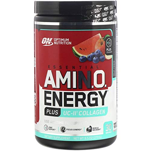 Optimum Nutrition Amino Energy + Uc-Ii Collagen, Vitamin C for Immune Support, Fruit