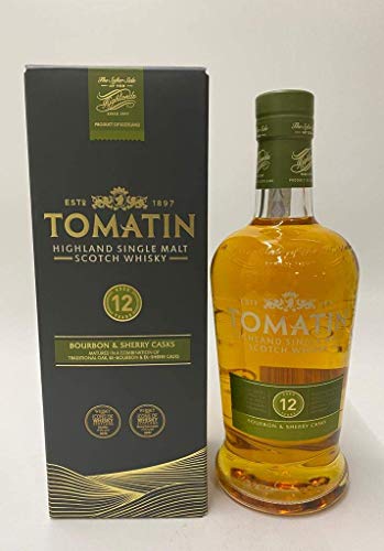 Tomatin Distillery Highland Single Malt Scotch Whisky Bourbon & Sherry Casks 12 Y 43° + Box 0,70 Lt.